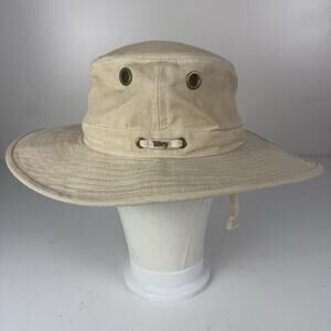 The Tilley Hemp Hat TH5 Mens 7 Beige Boonie Sun Adventure Travel Made in Canada